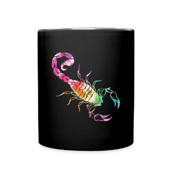 Skorpion - Tasse einfarbig - Schwarz - Vorne