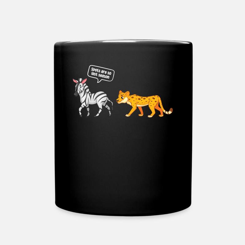 Zebra - Tasse einfarbig - Schwarz