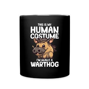 Phacochère - Mug uni - noir - Devant