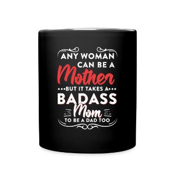 Womens Funny Happy Father's Day To The Best Single - Full Colour Mug - black - Front