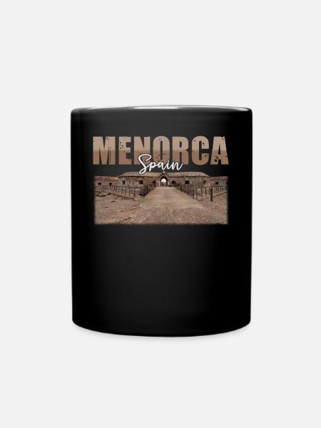 Menorca Spain Souvenir - Full Colour Mug - black