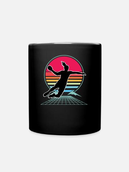Handball Handball Joueur de handball féminin - Mug uni - noir
