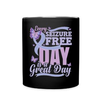 Citation de sensibilisation à l’épilepsie - Mug uni - noir - Devant