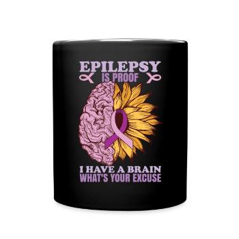 Epilepsy Is Proof - Full Colour Mug - black - Front
