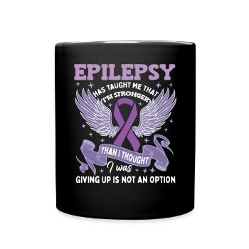 Epilepsy Warrior Apparel - Full Colour Mug - black - Front
