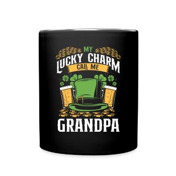 Good luck charms, call me grandpa - Full Colour Mug - black - Front