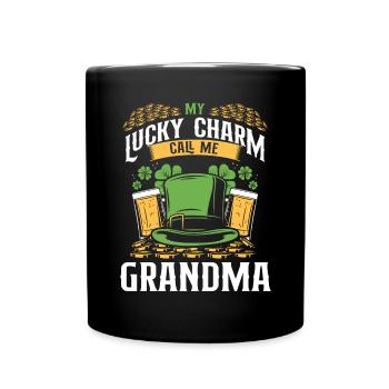 Lucky charms, call me grandma - Full Colour Mug - black - Front