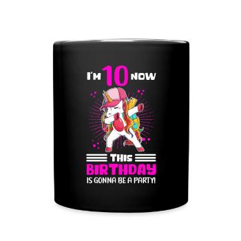 10e anniversaire 10 ans Idée cadeau - Mug uni - noir - Devant