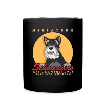 Schnauzer miniature Propriétaire | Cadeau Schnauzer Chien - Mug uni - noir - Devant