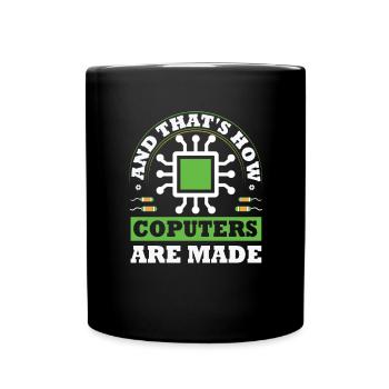 Programmierer, Informatik, Coder Software - Tasse einfarbig - Schwarz - Vorne