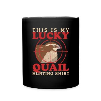 Chasse à la caille Chasse Chasseur Cailles Cailles Cadeau - Mug uni - noir - Devant