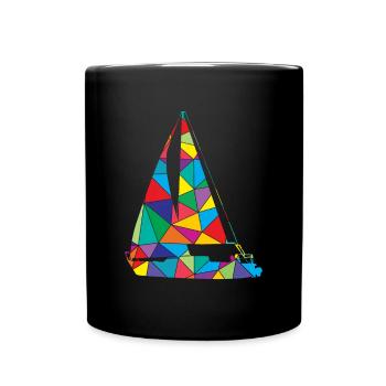 Voilier Polygon Sailor Skipper - Mug uni - noir - Devant