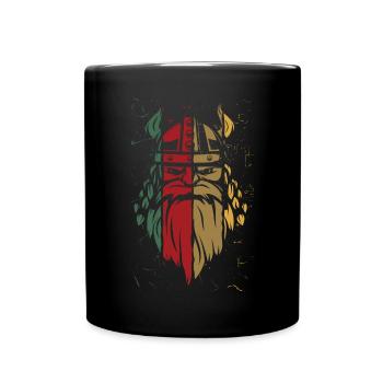 Vintage Viking - Tasse einfarbig - Schwarz - Vorne