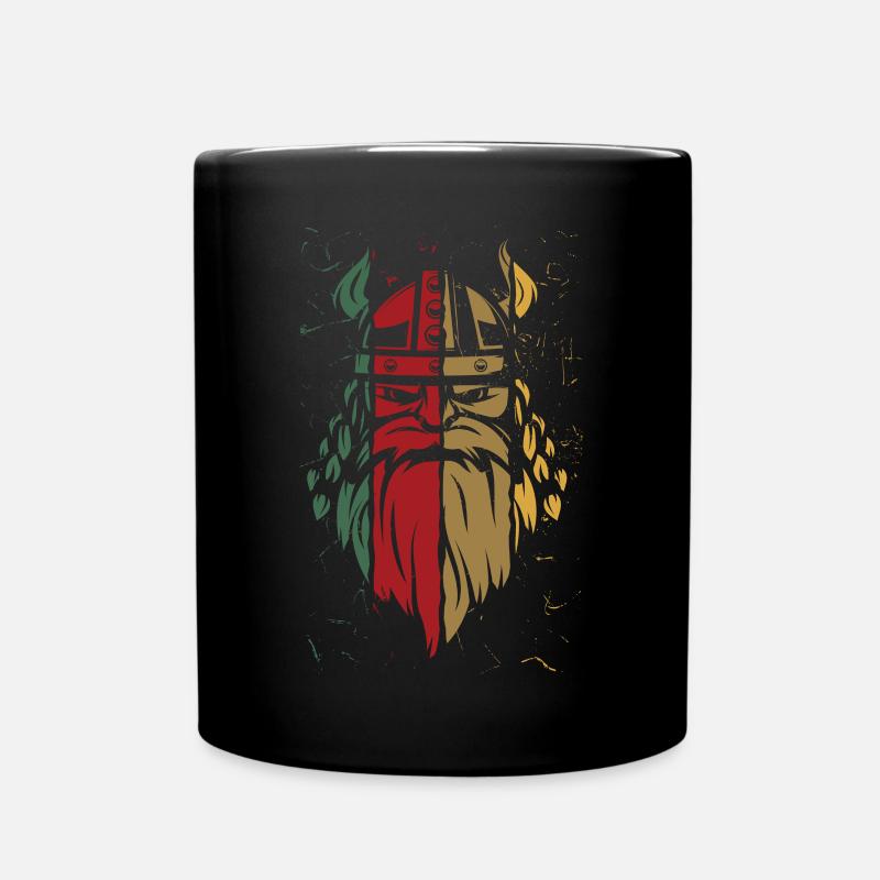 Vintage Viking - Tasse einfarbig - Schwarz