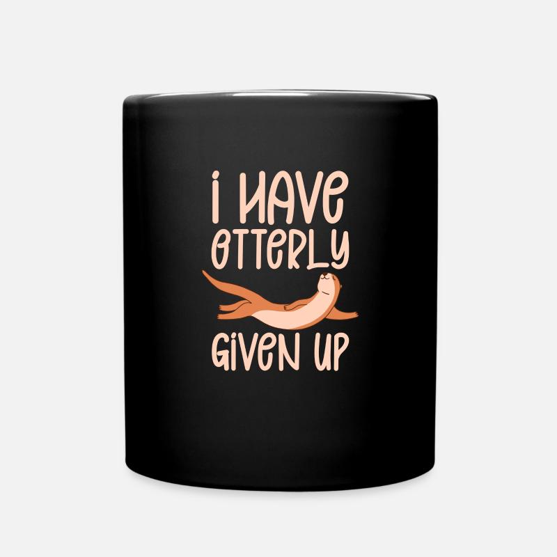 Loutre de mer Loutre Cadeau de loutre - Mug uni - noir
