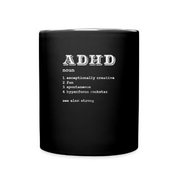 ADHD - Full Colour Mug - black - Front