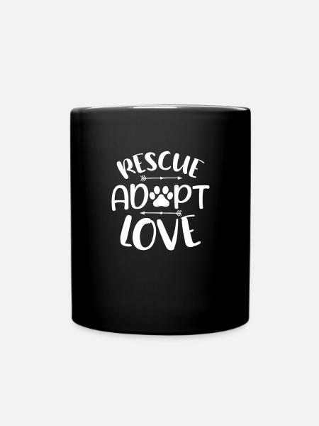 Tierrettung - Tasse einfarbig - Schwarz