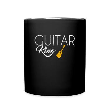 Roi de la guitare - Mug uni - noir - Devant