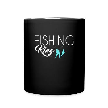 Roi de la pêche - Mug uni - noir - Devant