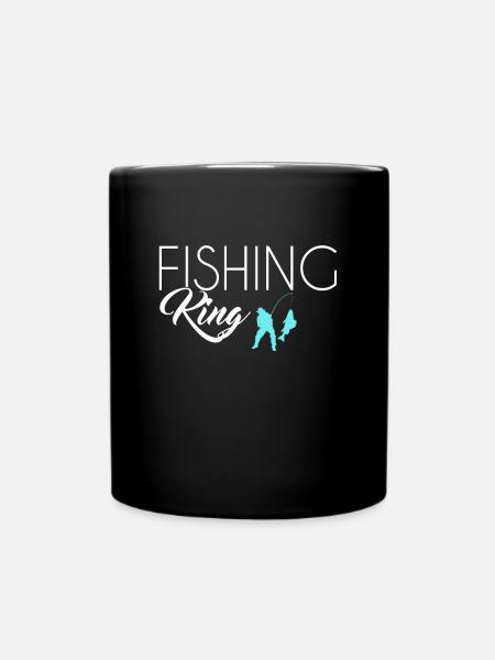 Angeln King - Tasse einfarbig - Schwarz