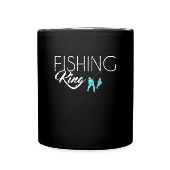 Roi de la pêche - Mug uni - noir - Devant