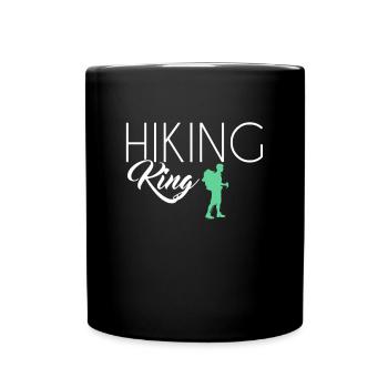 Roi de la randonnée - Mug uni - noir - Devant