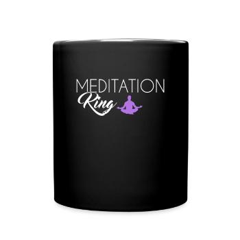 Roi de la méditation - Mug uni - noir - Devant