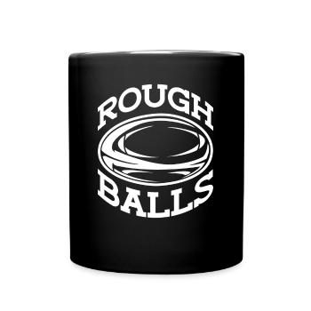 Rough Balls - Rugby drôle - Mug uni - noir - Devant