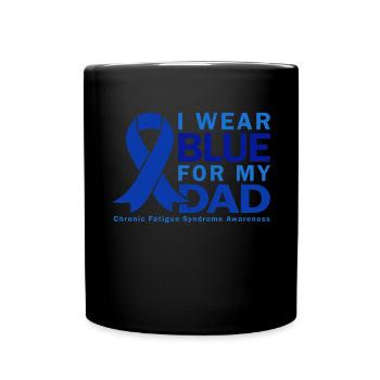 Ich Trage Blau Für Meinen Vater - Bewusstsein Für - Tasse einfarbig - Schwarz - Vorne