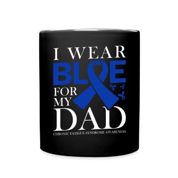 Ich Trage Blau Für Meinen Vater - Bewusstsein Für - Tasse einfarbig - Schwarz - Vorne