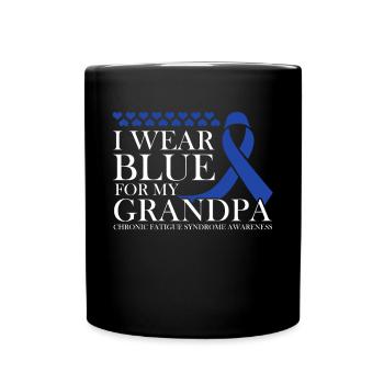 Ich Trage Blau Für Meinen Großvater - Bewusstsein - Tasse einfarbig - Schwarz - Vorne