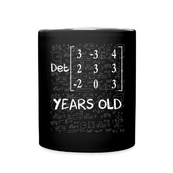 87th birthday 87 years matrix determinant - Full Colour Mug - black - Front