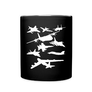 Milit�rflugzeug Milit�rflugzeugk�mpfer JetsB52 -He - Tasse einfarbig - Schwarz - Vorne