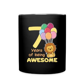 Leo pour les enfants de 7 ans - Mug uni - noir - Devant