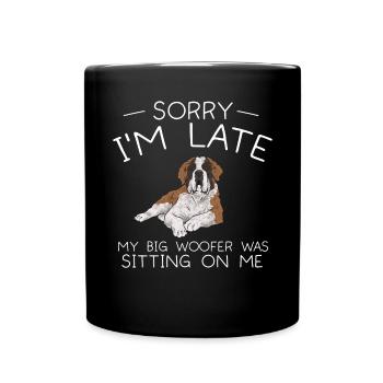 Saint-Bernard Chien Saint-Bernard - Mug uni - noir - Devant