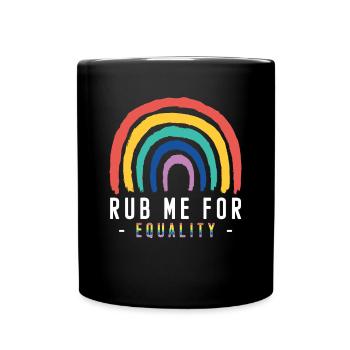 Cadeau de chemise LGBTQ+ Mois LGBT - Mug uni - noir - Devant