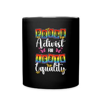 Cadeau de chemise LGBTQ+ Mois LGBT - Mug uni - noir - Devant