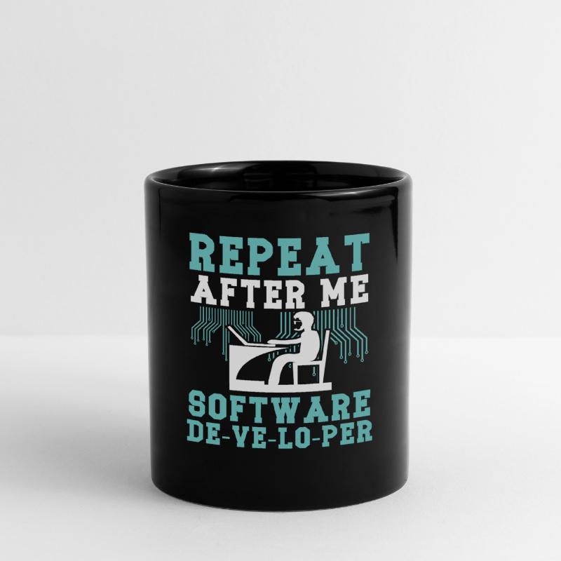 Software Developer Repeat After Me Programmer Full Colour Mug