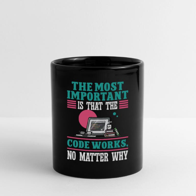 Software Developer Most Important The Code Works Full Colour Mug