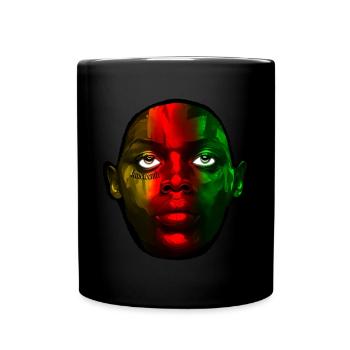 Juneteenth Face Tattoo - Full Colour Mug - black - Front