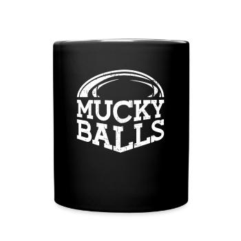 Mucky Balls - Drôle de rugby - Mug uni - noir - Devant