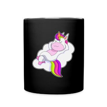 Nuages de licorne - Mug uni - noir - Devant