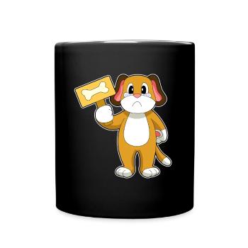 Os de chien - Mug uni - noir - Devant