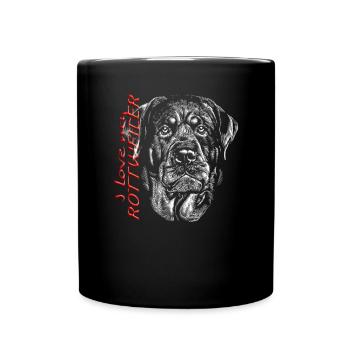 Accessoires pour chiens Rottweiler Propriétaires de chiens - Mug uni - noir - Devant