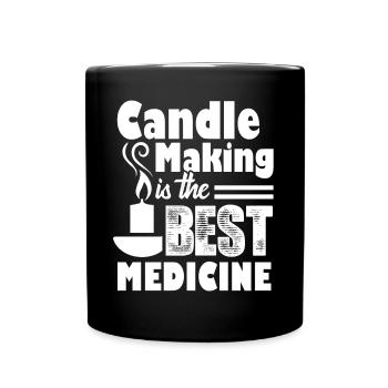 Candle Making Candle making Is The Best Medicine - Full Colour Mug - black - Front