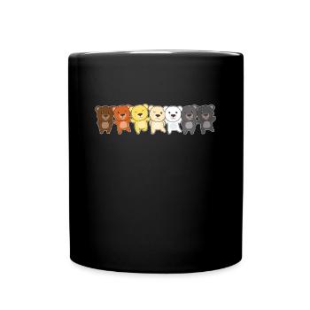 Bear Brotherhood Flag Pride LGBTQ Bears - Mug uni - noir - Devant