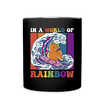 Cadeau de chemise LGBTQ+ Mois LGBT - Mug uni - noir - Devant