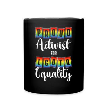 Cadeau de chemise LGBTQ+ Mois LGBT - Mug uni - noir - Devant