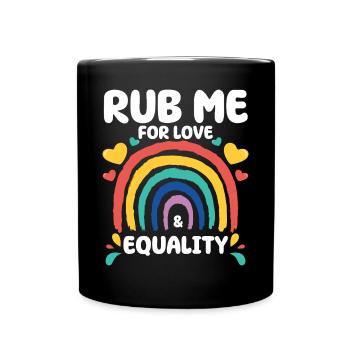 Cadeau de chemise LGBTQ+ Mois LGBT - Mug uni - noir - Devant