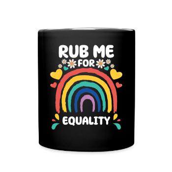 Cadeau de chemise LGBTQ+ Mois LGBT - Mug uni - noir - Devant